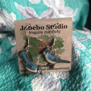 Jabebo Studio Blue Jay Earrings